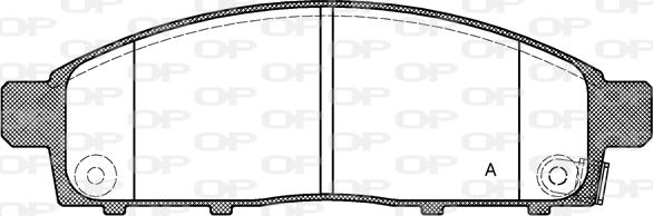 Open Parts BPA1242.01 - Set placute frana,frana disc aaoparts.ro
