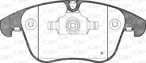 Open Parts BPA1219.00 - Set placute frana,frana disc aaoparts.ro