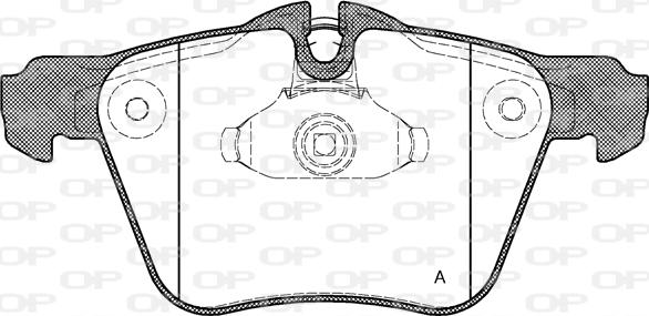 Open Parts BPA1217.00 - Set placute frana,frana disc aaoparts.ro