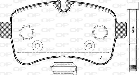Open Parts BPA1282.00 - Set placute frana,frana disc aaoparts.ro