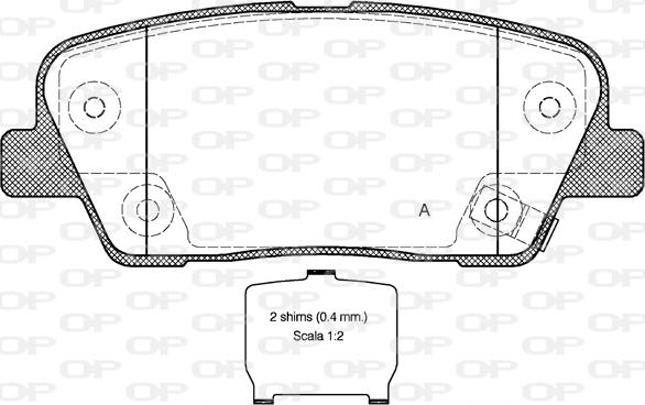 GMC 2552001 - Set placute frana,frana disc aaoparts.ro