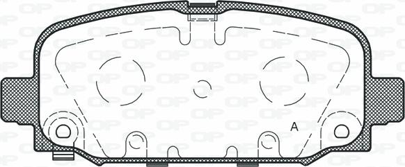 Open Parts BPA1796.02 - Set placute frana,frana disc aaoparts.ro