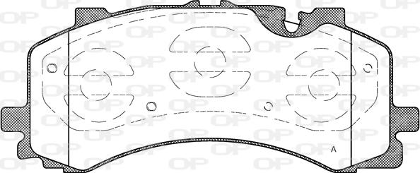 Open Parts BPA1744.00 - Set placute frana,frana disc aaoparts.ro