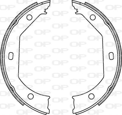 Open Parts BSA2198.00 - Set saboti frana aaoparts.ro