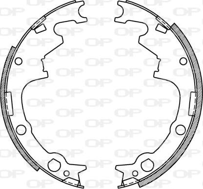 Open Parts BSA2169.00 - Set saboti frana aaoparts.ro