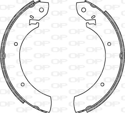 Open Parts BSA2130.00 - Set saboti frana aaoparts.ro