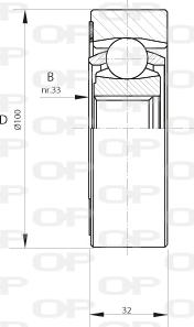 Open Parts CVJ5408.20 - Set articulatie, planetara aaoparts.ro
