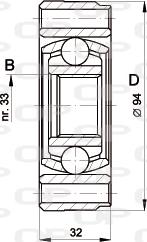 Open Parts CVJ5402.20 - Set articulatie, planetara aaoparts.ro