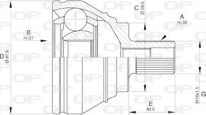 Open Parts CVJ5536.10 - Set articulatie, planetara aaoparts.ro