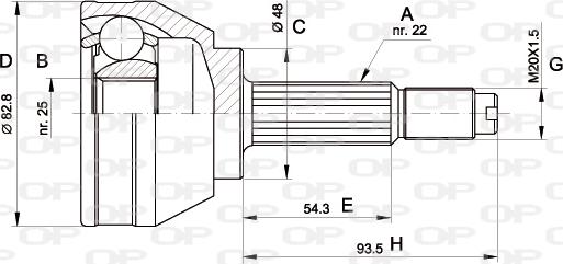 Open Parts CVJ5003.10 - Set articulatie, planetara aaoparts.ro