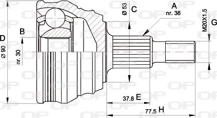 Open Parts CVJ5189.10 - Set articulatie, planetara aaoparts.ro