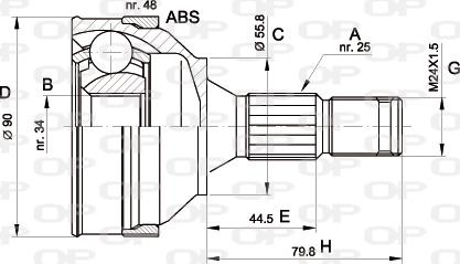 Open Parts CVJ5176.10 - Set articulatie, planetara aaoparts.ro