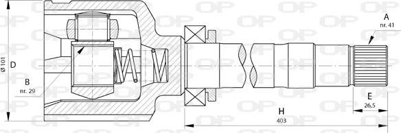 Open Parts CVJ5724.20 - Set articulatie, planetara aaoparts.ro
