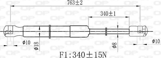 Open Parts GSR6465.10 - Amortizor capota aaoparts.ro