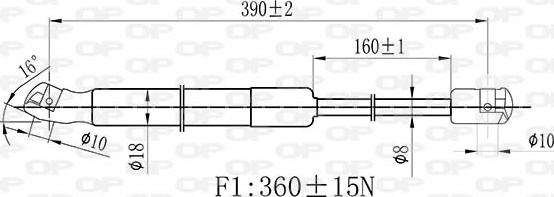 Open Parts GSR6467.00 - Amortizor capota aaoparts.ro