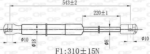Open Parts GSR6432.00 - Amortizor capota aaoparts.ro
