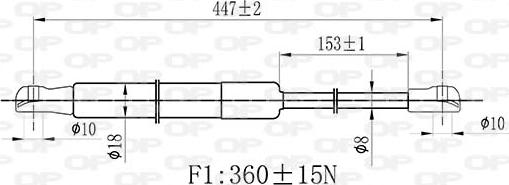 Open Parts GSR6529.00 - Amortizor capota aaoparts.ro