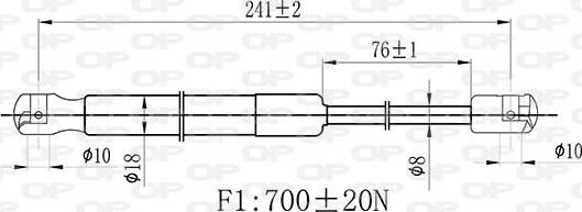 Open Parts GSR6525.00 - Amortizor capota aaoparts.ro