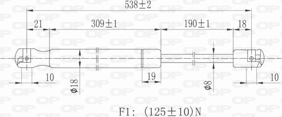 Open Parts GSR6118.00 - Amortizor capota aaoparts.ro
