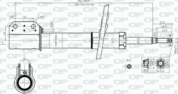 Open Parts SAB8557.31 - Amortizor aaoparts.ro
