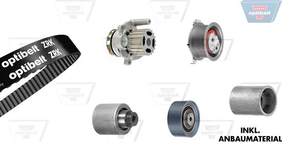 Optibelt KT 1420 W2 - Set pompa apa + curea dintata aaoparts.ro