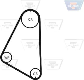 Optibelt ZRK 1014 - Curea de distributie aaoparts.ro