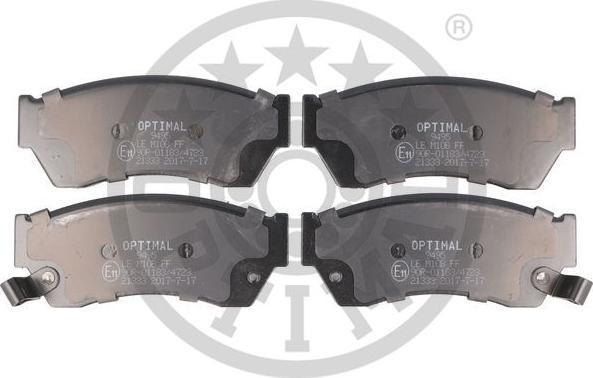 OPTIMAL 9495 - Set placute frana,frana disc aaoparts.ro