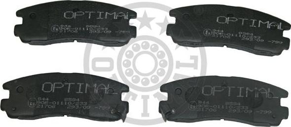 Optimal 9594 - Set placute frana,frana disc aaoparts.ro
