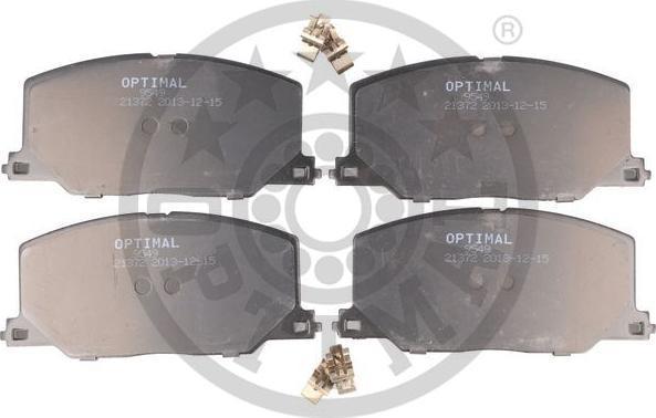 OPTIMAL BP-09549 - Set placute frana,frana disc aaoparts.ro