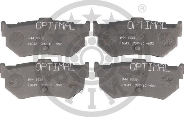 OPTIMAL 9529 - Set placute frana,frana disc aaoparts.ro