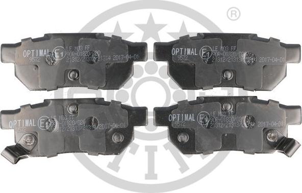 Optimal BP-09572 - Set placute frana,frana disc aaoparts.ro