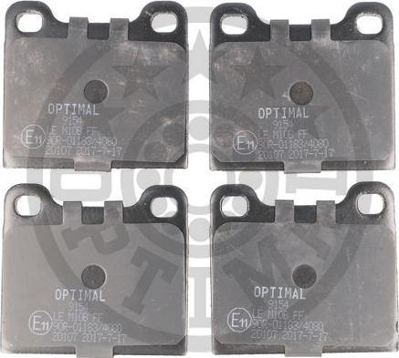 Optimal BP-09154 - Set placute frana,frana disc aaoparts.ro
