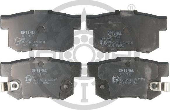 OPTIMAL 9823 - Set placute frana,frana disc aaoparts.ro