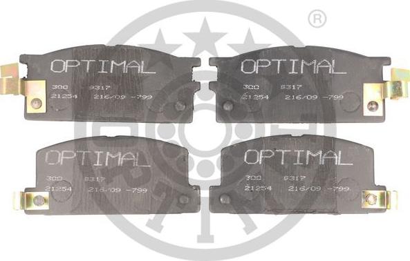 Optimal 9317 - Set placute frana,frana disc aaoparts.ro