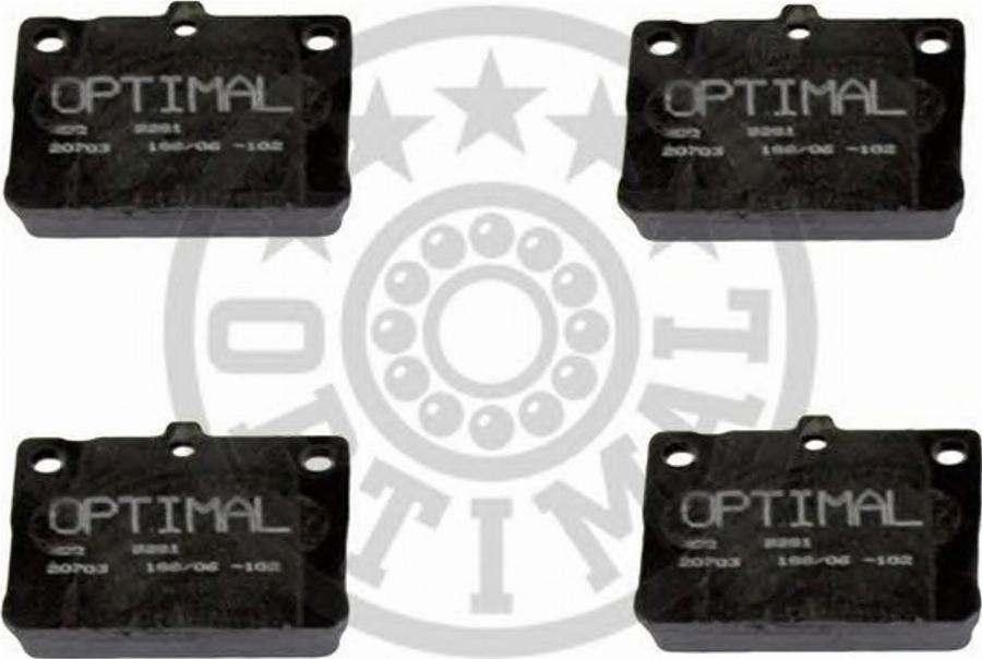 Optimal 9281 - Set placute frana,frana disc aaoparts.ro