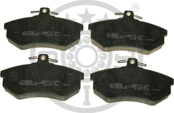 Optimal 9271/16 - Set placute frana,frana disc aaoparts.ro