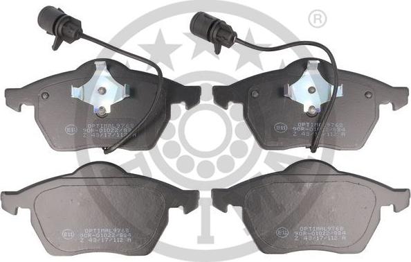 Optimal 9768 - Set placute frana,frana disc aaoparts.ro