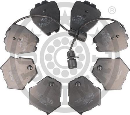 Optimal 10483 - Set placute frana,frana disc aaoparts.ro