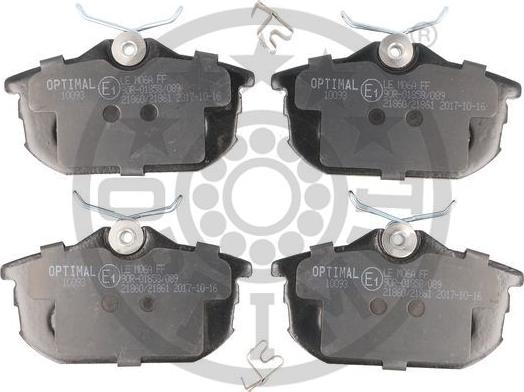 Optimal 10093 - Set placute frana,frana disc aaoparts.ro