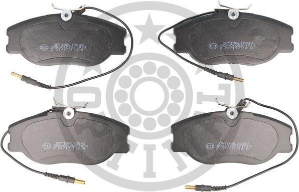Optimal BP-10043 - Set placute frana,frana disc aaoparts.ro