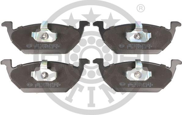 Optimal 10172 - Set placute frana,frana disc aaoparts.ro