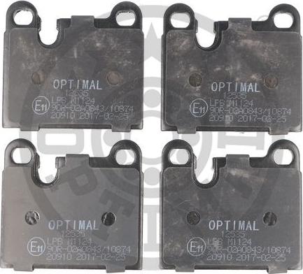 OPTIMAL 12535 - Set placute frana,frana disc aaoparts.ro