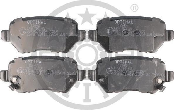 Optimal 12642 - Set placute frana,frana disc aaoparts.ro
