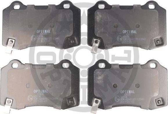 OPTIMAL BP-12635 - Set placute frana,frana disc aaoparts.ro