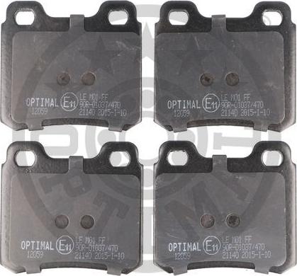 Optimal 12059 - Set placute frana,frana disc aaoparts.ro