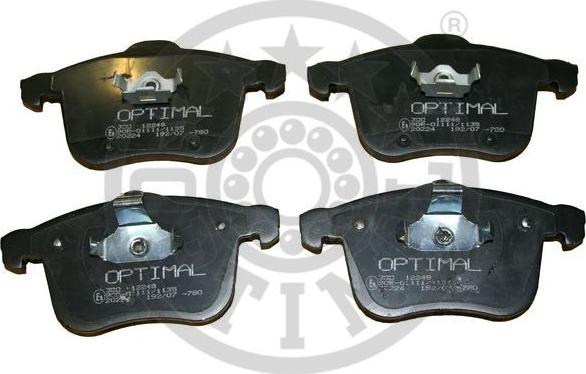 Optimal 12248 - Set placute frana,frana disc aaoparts.ro