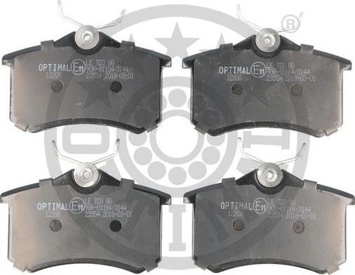 Optimal BP-12208 - Set placute frana,frana disc aaoparts.ro
