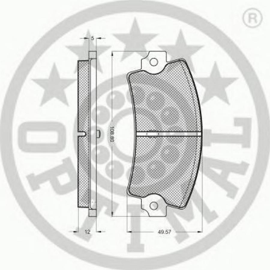 Optimal 3500/12 - Set placute frana,frana disc aaoparts.ro