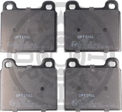 Optimal 2110 - Set placute frana,frana disc aaoparts.ro