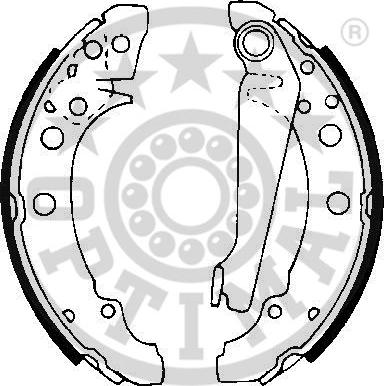 Optimal BB-0450 - Set saboti frana aaoparts.ro